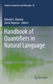 book Handbook of Quantifiers in Natural Language