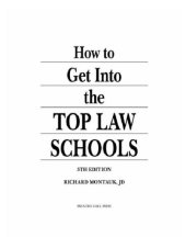 book How to get into the top law schools