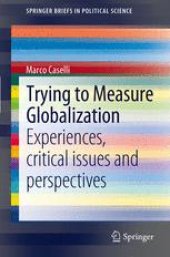 book Trying to Measure Globalization: Experiences, critical issues and perspectives