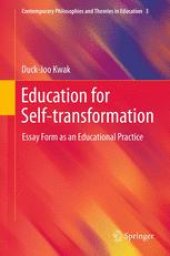 book Education for Self-transformation: Essay Form as an Educational Practice