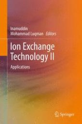 book Ion Exchange Technology II: Applications