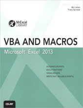 book Excel 2013 VBA and Macros