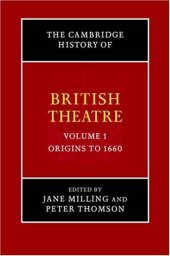 book The Cambridge History of British Theatre