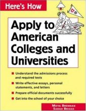 book Here's How: Apply to American Colleges and Universities