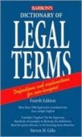 book Dictionary of Legal Terms