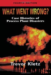 book What Went Wrong?, : Case Studies of Process Plant Disasters