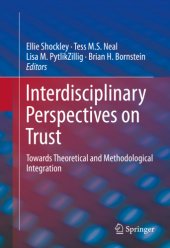 book Interdisciplinary perspectives on trust: towards theoretical and methodological integration