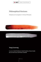 book Philosophical Horizons Metaphysical Investigation in Chinese Philosophy