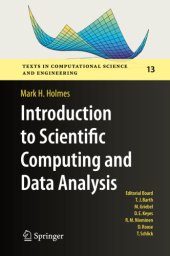 book Introduction to Scientific Computing and Data Analysis