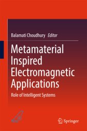 book Metamaterial Inspired Electromagnetic Applications Role of Intelligent Systems