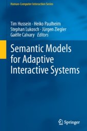 book Semantic models for adaptive interactive systems