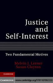 book Justice and self-interest: two fundamental motives