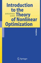 book Introduction to the Theory of Nonlinear Optimization