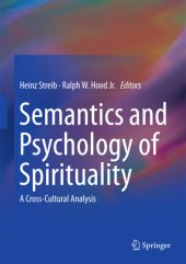 book Semantics and Psychology of Spirituality: a Cross-Cultural Analysis