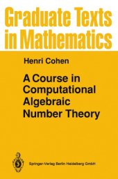 book A course in computational algebraic number theory