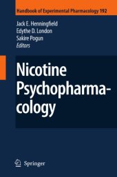 book Nicotine Psychopharmacology