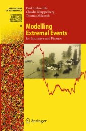 book Modelling Extremal Events: for Insurance and Finance