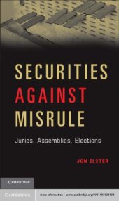 book Securities against misrule juries, assemblies, elections