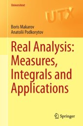 book Real Analysis: Measures, Integrals and Applications