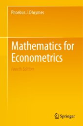 book Mathematics for Econometrics