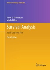 book Survival Analysis A Self-Learning Text