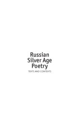 book Russian Silver age poetry: texts and contexts