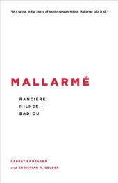 book Mallarmé: Rancière, Milner, Badiou