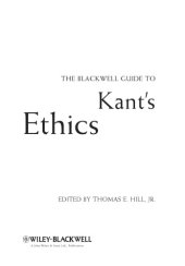 book The Blackwell guide to Kant's ethics