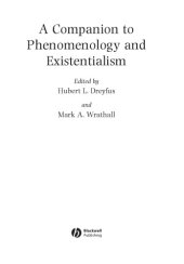 book Companion to Phenomenology and Existentialism