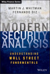 book Modern security analysis understanding Wall Street fundamentals