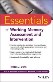 book Essentials of Working Memory Assessment and Intervention