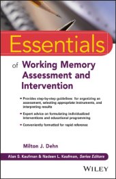 book Essentials of working memory assessment and intervention