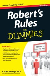 book Robert's rules for dummies