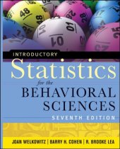 book Introductory statistics for the behavioral sciences