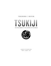 book Tsukiji: the fish market at the center of the world