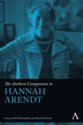 book The Anthem Companion To Hannah Arendt