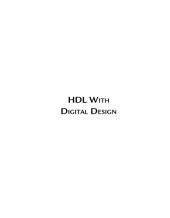 book HDL with digital design VHDL and Verilog