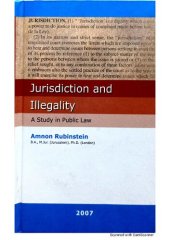 book Jurisdiction and Illegality: A Study in Public Law