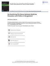 book Re-examining the nexus between Madrassa Education and Politics in Bangladesh