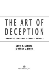 book The Art of Deception: Controlling the Human Element of Security