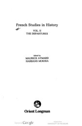 book French Studies in History, Vol. 2: Departures