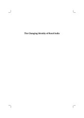 book The Changing Identity of Rural India: A Socio-historic Analysis