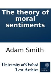 book The theory of moral sentiments