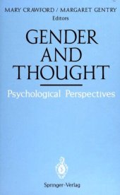 book Gender and Thought: Psychological Perspectives: Psychological Perspectives