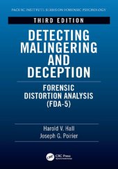 book Detecting Malingering and Deception: Forensic Distortion Analysis (FDA-5)