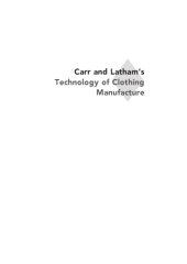 book Carr and Latham's technology of clothing manufacture