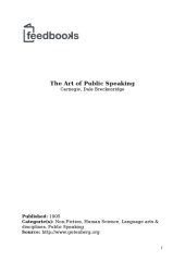 book The art of public speaking: the unabridged classic by Carnegie & Esenwein