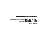 book Teacher's guide for discovering the world through debate a practical guide to educational debate for debaters, coaches and judges