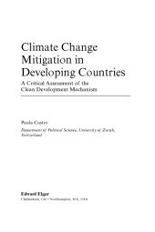 book Climate change mitigation in developing countries: a critical assessment of the clean development mechanism