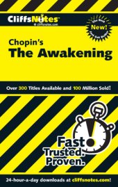 book CliffsNotes on Chopin's The Awakening